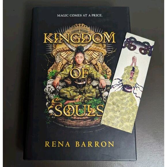 n/a Other - Kingdom Of Souls Novel Rena Barron w/ Bonus Illumicrate Woodmark Wooden Bookmark